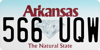 AR license plate 566UQW