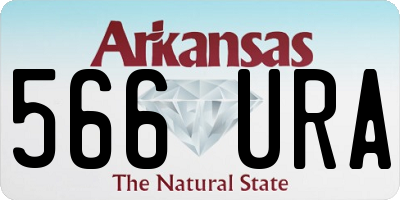 AR license plate 566URA