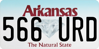 AR license plate 566URD