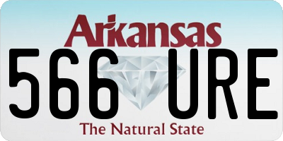 AR license plate 566URE