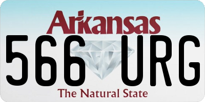 AR license plate 566URG