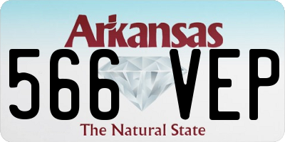 AR license plate 566VEP