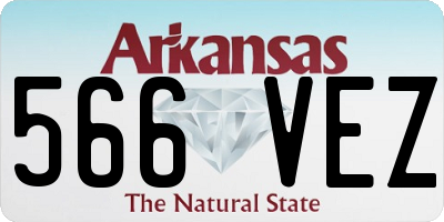 AR license plate 566VEZ