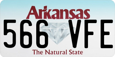 AR license plate 566VFE