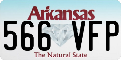 AR license plate 566VFP