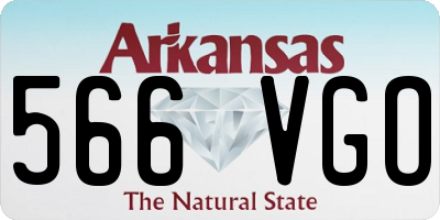 AR license plate 566VGO