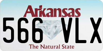 AR license plate 566VLX