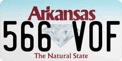 AR license plate 566VOF