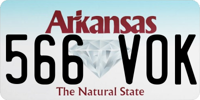 AR license plate 566VOK