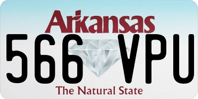 AR license plate 566VPU