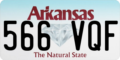AR license plate 566VQF