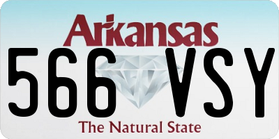 AR license plate 566VSY