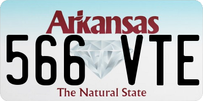 AR license plate 566VTE