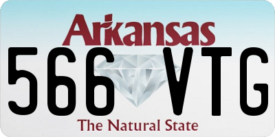 AR license plate 566VTG