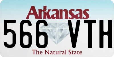 AR license plate 566VTH