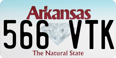 AR license plate 566VTK