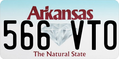 AR license plate 566VTO