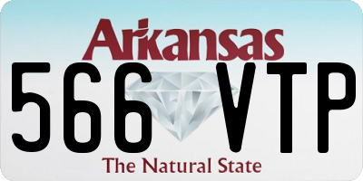 AR license plate 566VTP