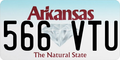 AR license plate 566VTU