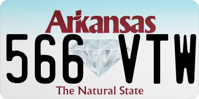 AR license plate 566VTW