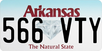 AR license plate 566VTY