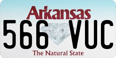 AR license plate 566VUC