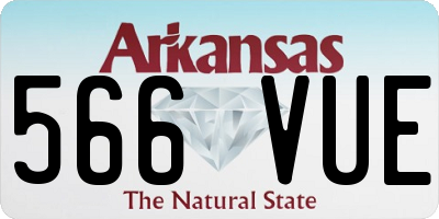 AR license plate 566VUE