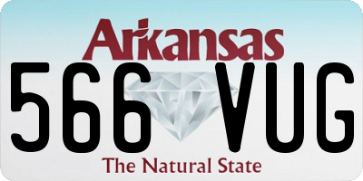 AR license plate 566VUG