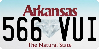 AR license plate 566VUI