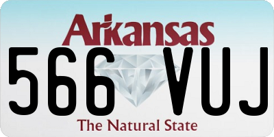 AR license plate 566VUJ