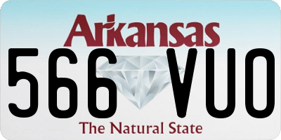 AR license plate 566VUO