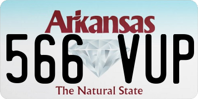 AR license plate 566VUP