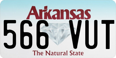 AR license plate 566VUT