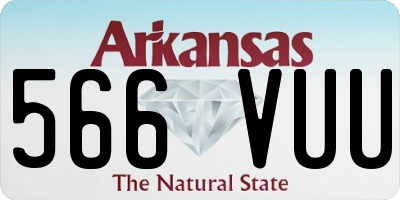 AR license plate 566VUU