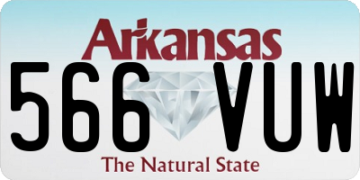 AR license plate 566VUW
