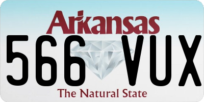 AR license plate 566VUX