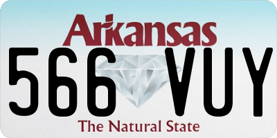 AR license plate 566VUY