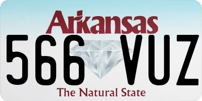 AR license plate 566VUZ