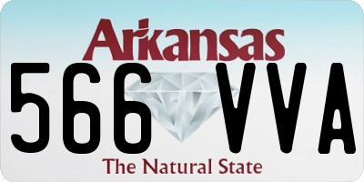 AR license plate 566VVA