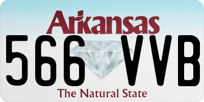 AR license plate 566VVB