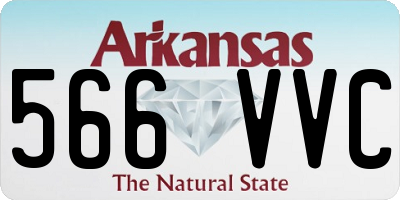 AR license plate 566VVC