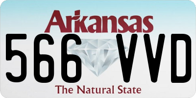 AR license plate 566VVD