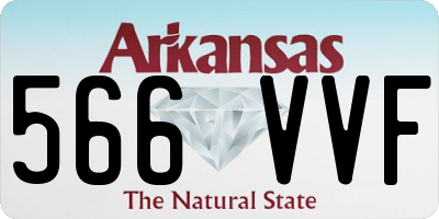 AR license plate 566VVF