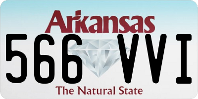 AR license plate 566VVI
