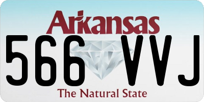 AR license plate 566VVJ