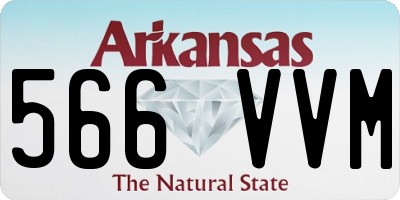 AR license plate 566VVM