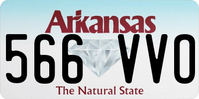 AR license plate 566VVO
