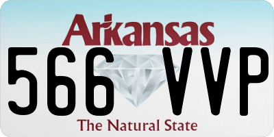 AR license plate 566VVP