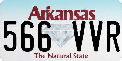 AR license plate 566VVR
