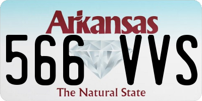 AR license plate 566VVS